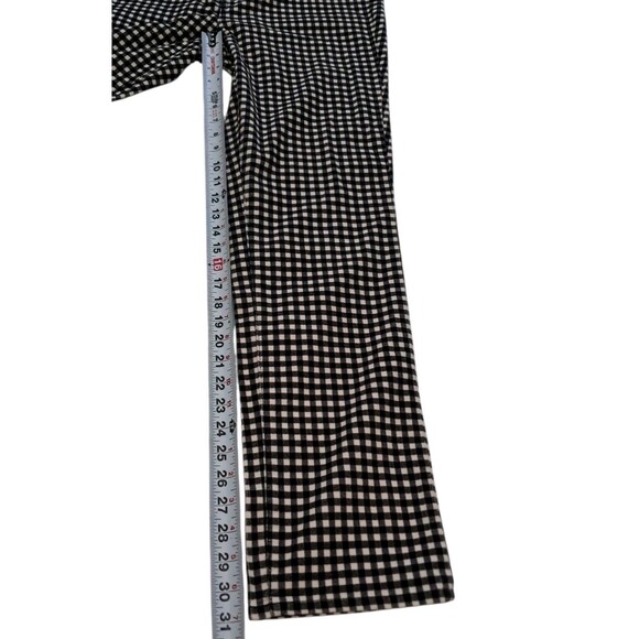 NWT Talbots Pants Women's 10 Black White Corduroy Checkered Straight Leg Preppy - Picture 12 of 12